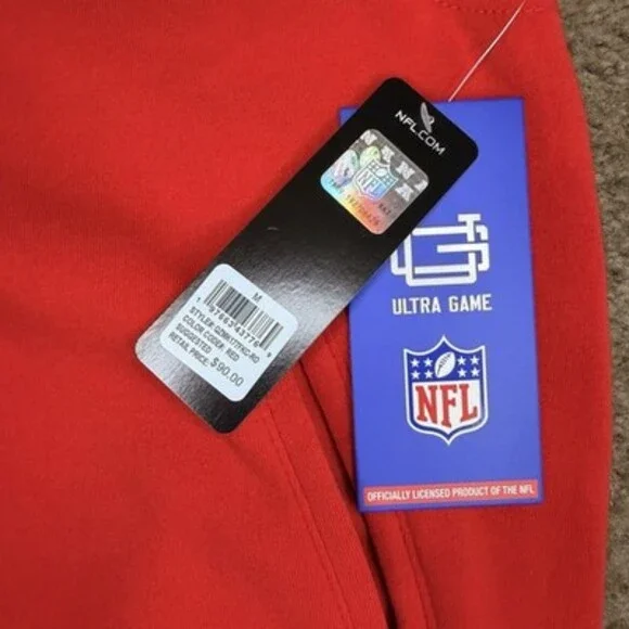 NEW Ultra Game Men's Red NFL Kansas City Chiefs Jacket Size Medium $90 Retail - Picture 4 of 5